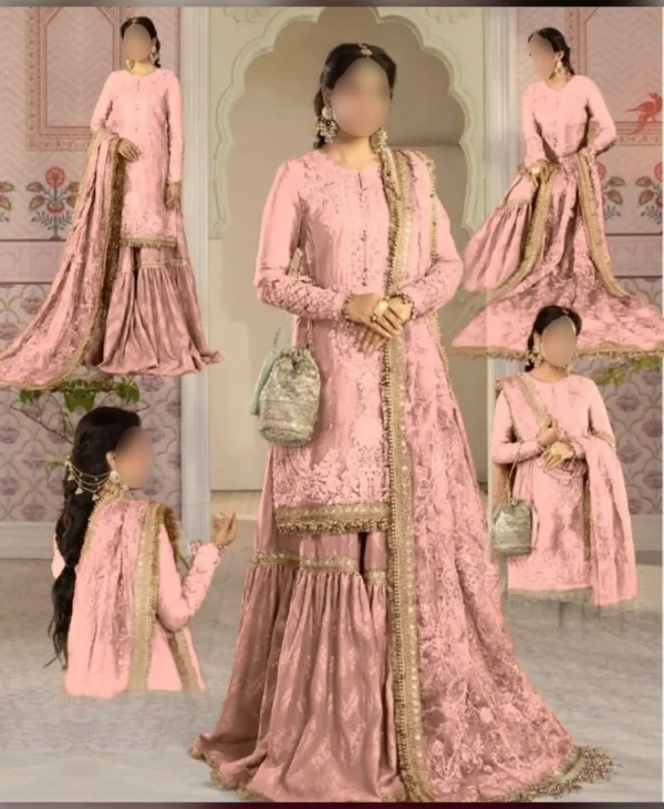 Aaiza Pink Gharara by Nayab Fashion Bridal Dress Ladies Fashion Women Clothing Casual Dress