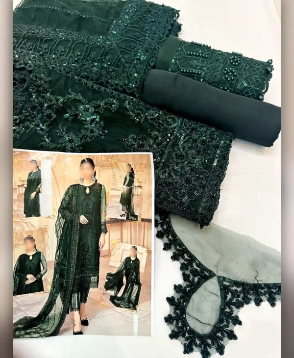Bottle Green by Nayab Fashion Bridal Dress Ladies Fashion Women Clothing Casual Dress