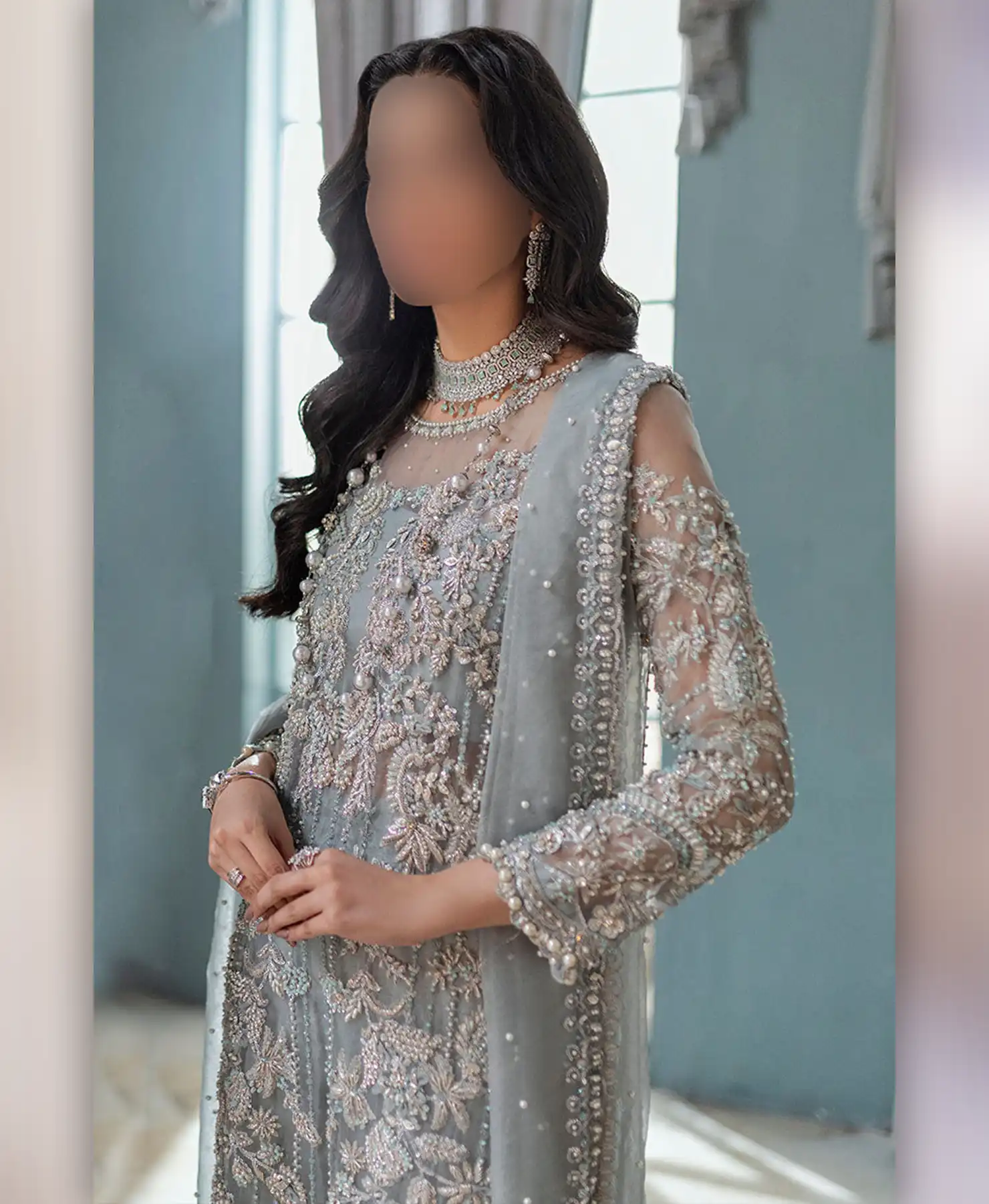 Glacier Grey by Nayab Fashion Bridal Dress Ladies Fashion Women Clothing Casual Dress