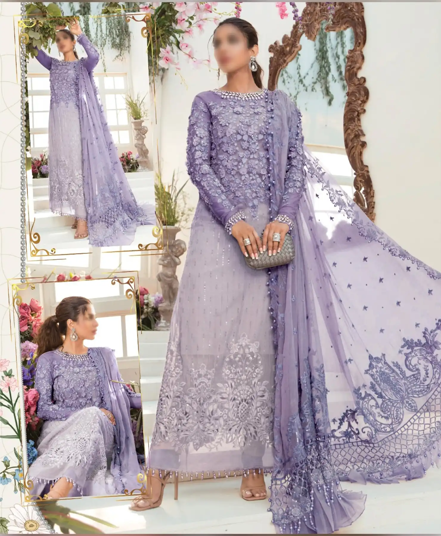 Bridal Dress Collection by Nayab Fashion 3D Two Tone
