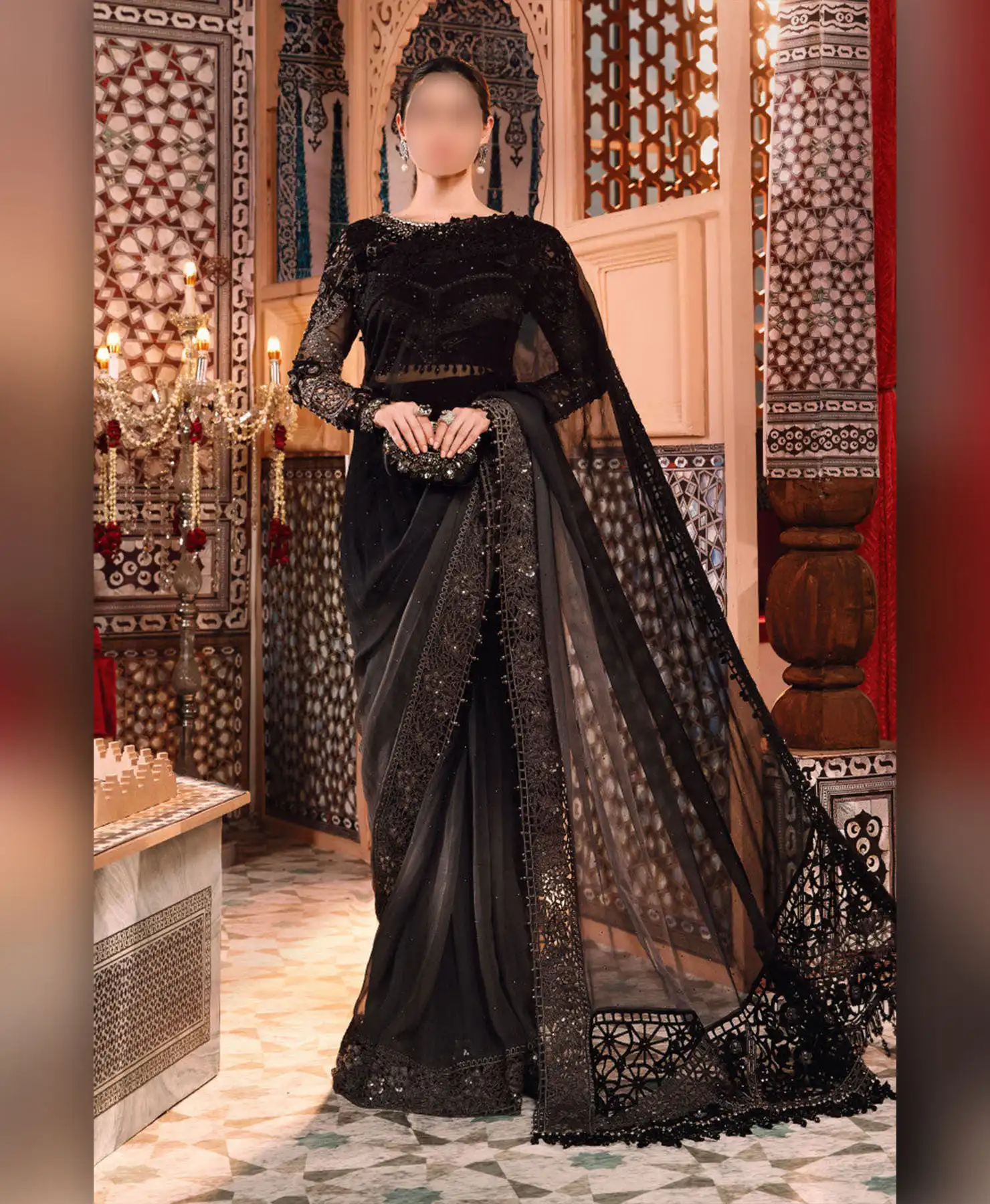 Royal Black Saree