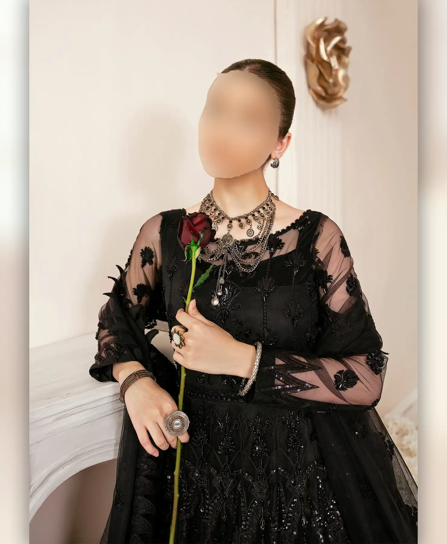 Black Beauty by Nayab Fashion Bridal Dress Ladies Fashion Unstitched Women's Clothing