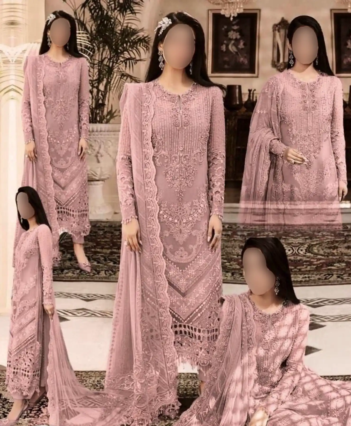 Diamond Pink by Nayab Fashion Bridal Dress Ladies Fashion Unstitched Women's Clothing