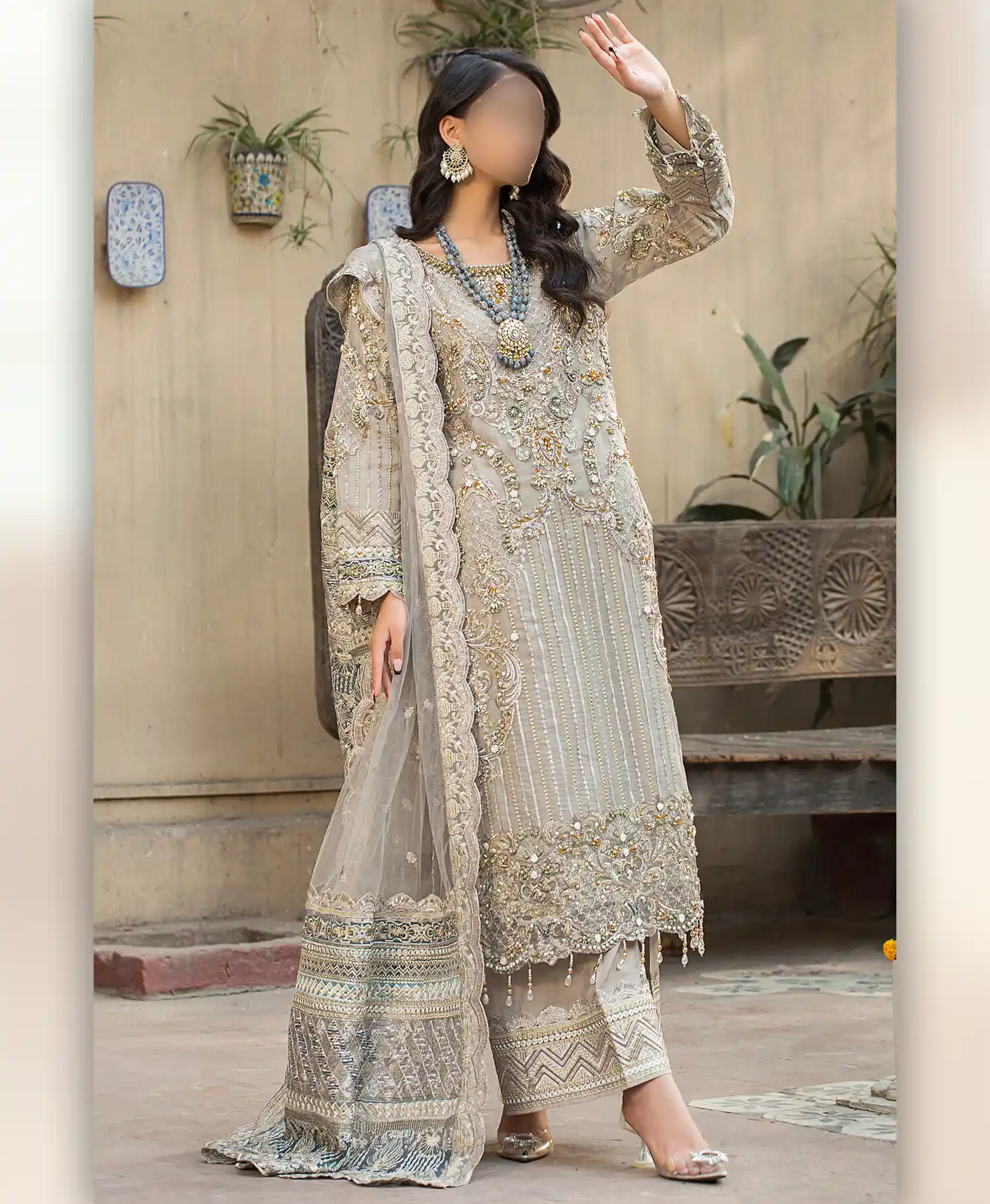 Glossy Skin by Nayab Fashion Bridal Dress Ladies Fashion Unstitched Women's Clothing