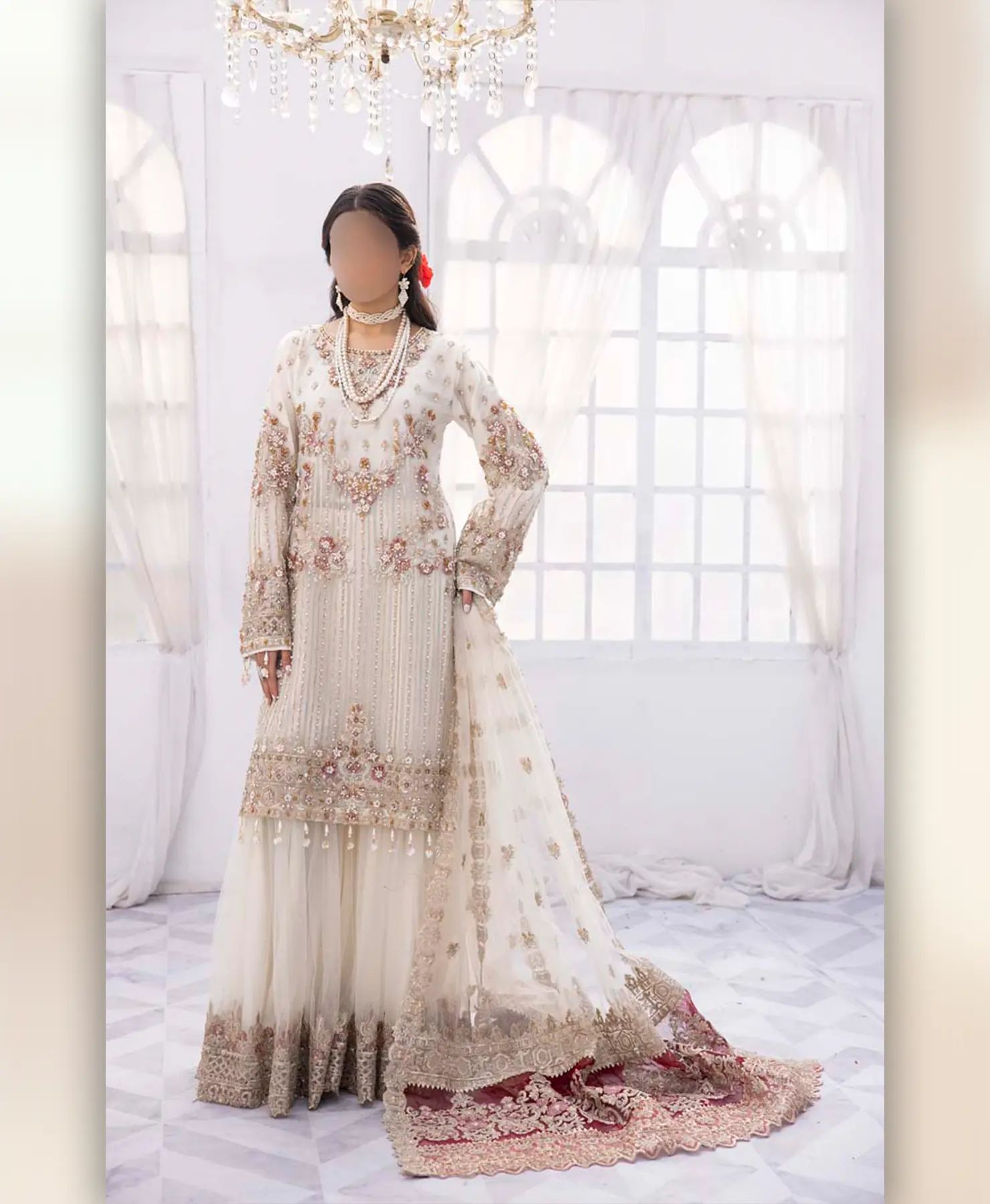 Milky White by Nayab Fashion Bridal Dress Ladies Fashion Unstitched Women's Clothing