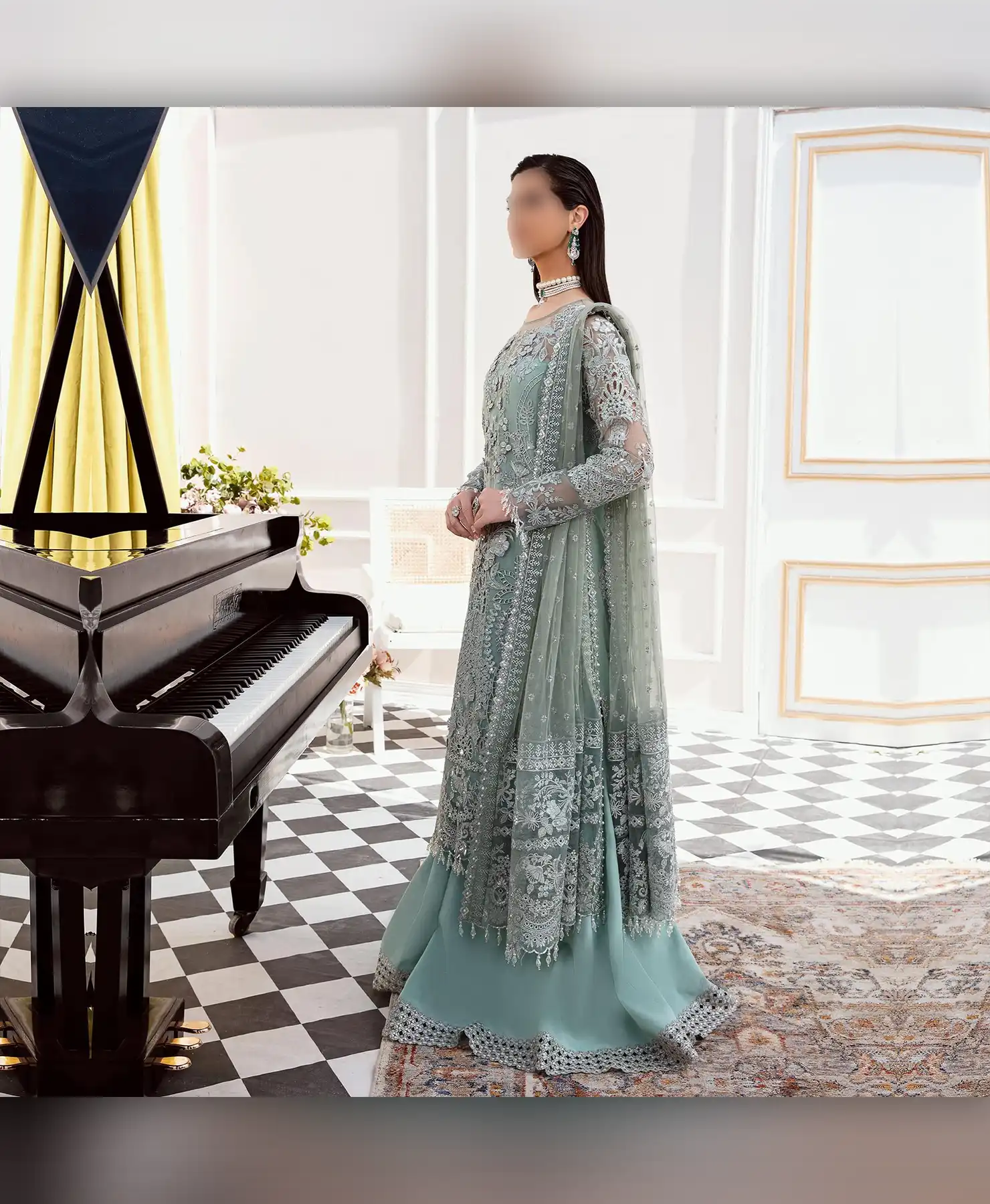 Mint Fusion by Nayab Fashion Bridal Dress Ladies Fashion Unstitched Women's Clothing