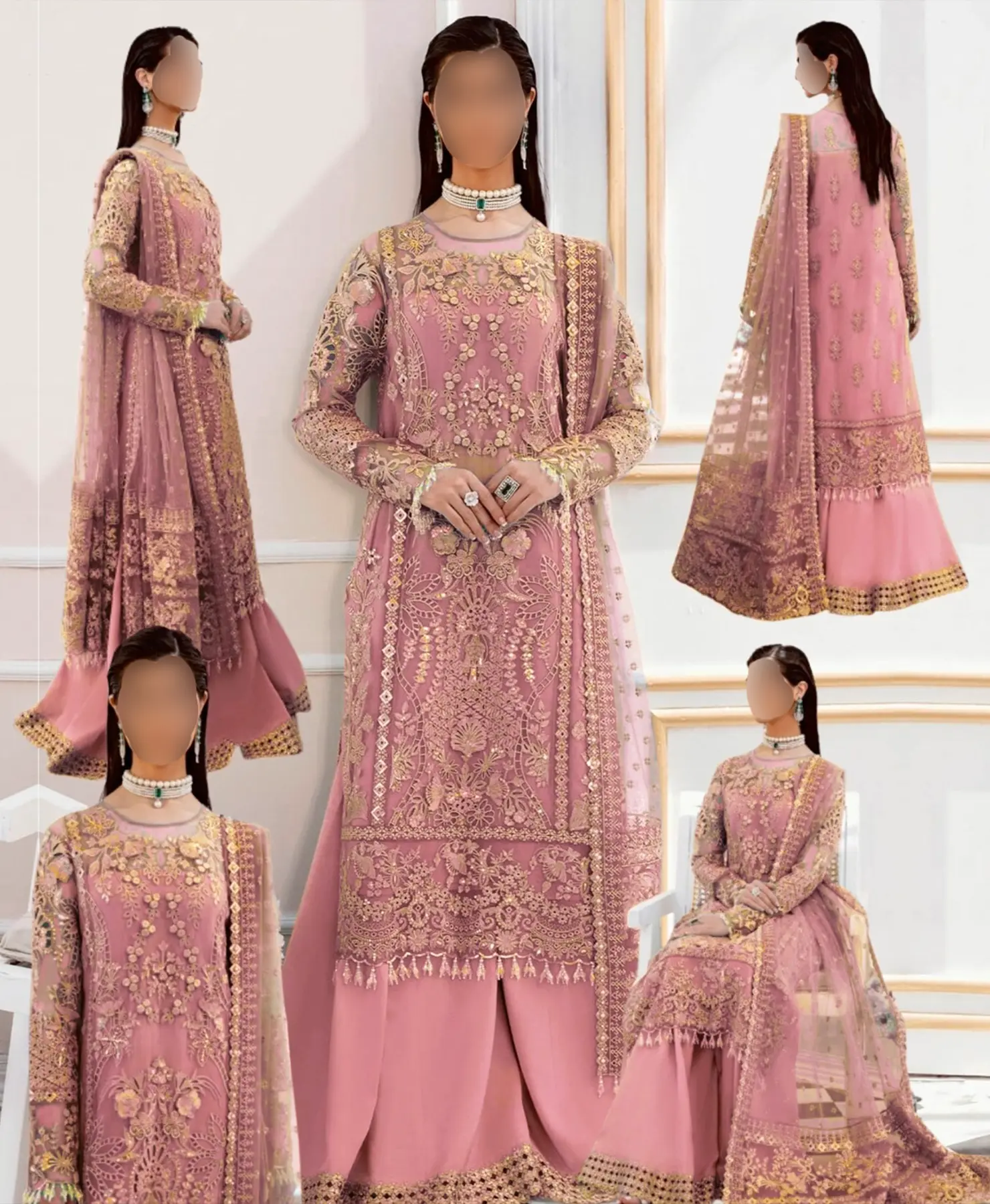 Peach Fusion by Nayab Fashion Bridal Dress Ladies Fashion Unstitched Women's Clothing