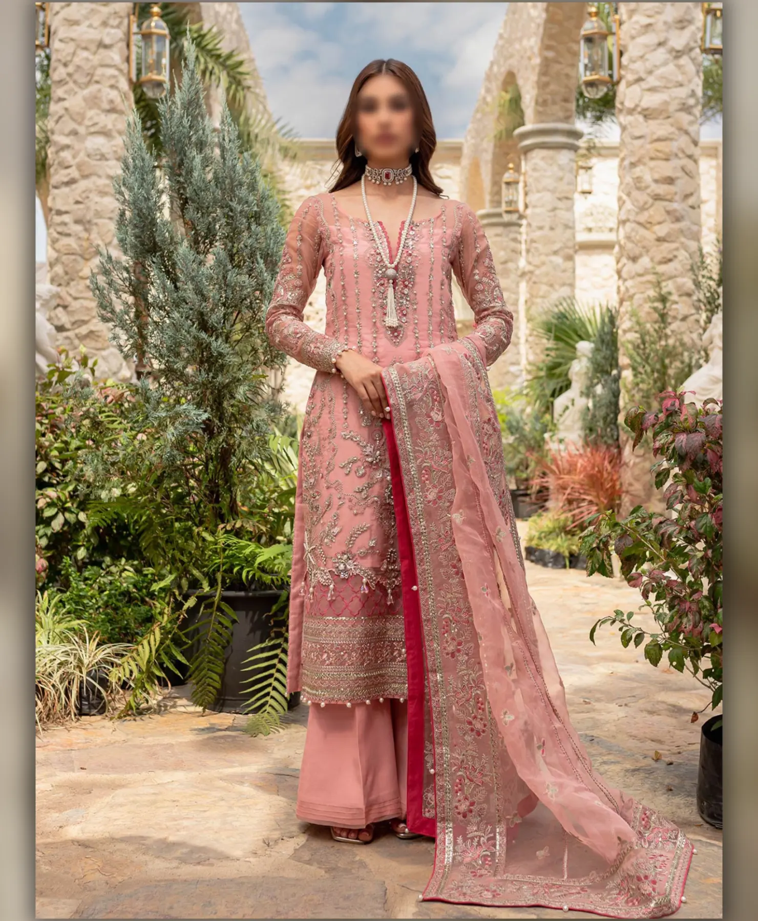 Cozy Peach by Nayab Fashion Bridal Dress Ladies Fashion Unstitched Women's Clothing