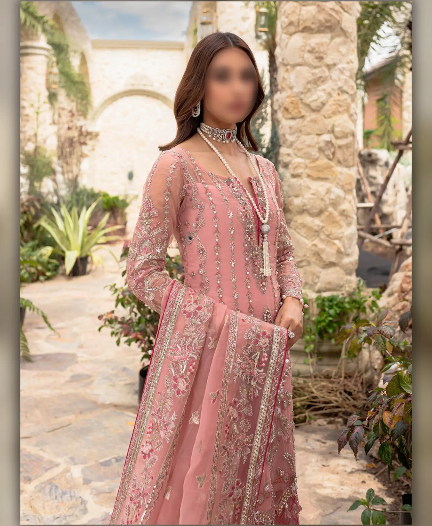 Cozy Peach by Nayab Fashion Bridal Dress Ladies Fashion Unstitched Women's Clothing