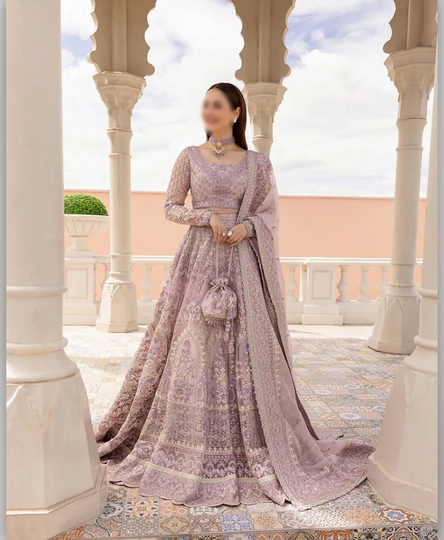 Hania Soft Purple by Nayab Fashion Bridal Dress Ladies Fashion Unstitched Women's Clothing