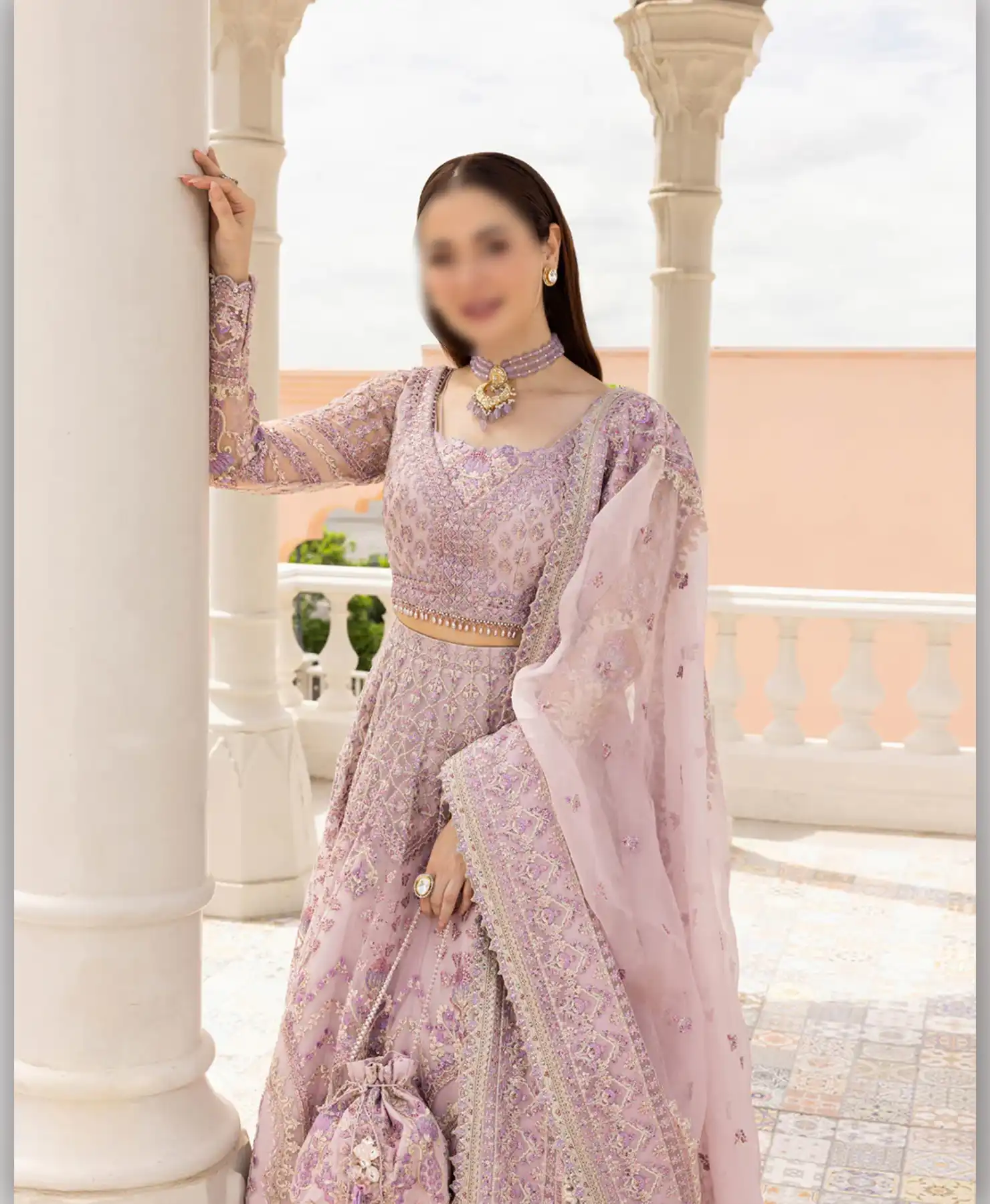 Hania Soft Purple by Nayab Fashion Bridal Dress Ladies Fashion Unstitched Women's Clothing