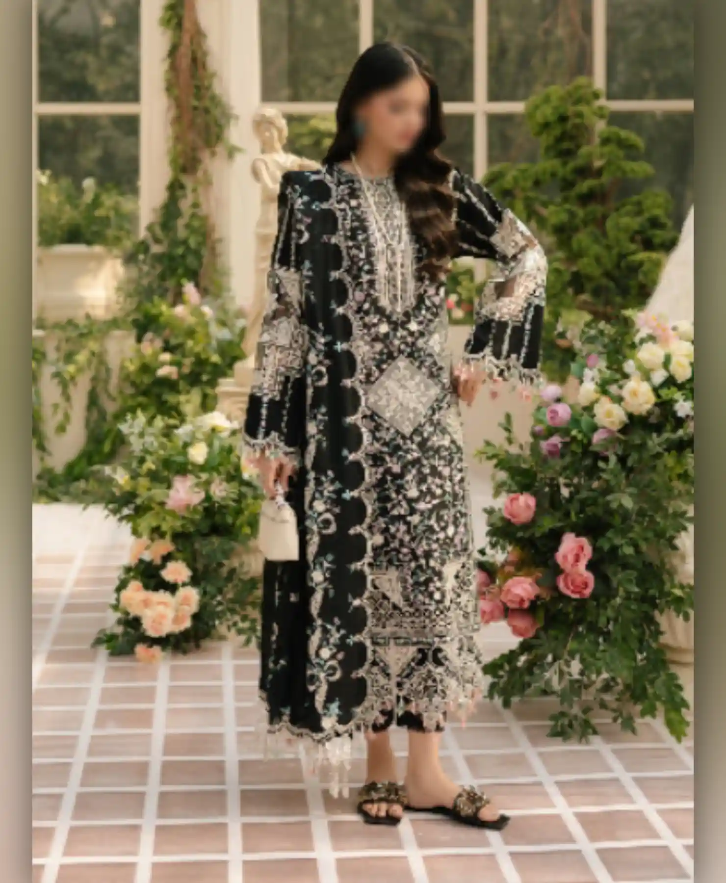 Bin Black by Nayab Fashion Bridal Dress Ladies Fashion Unstitched Women's Clothing