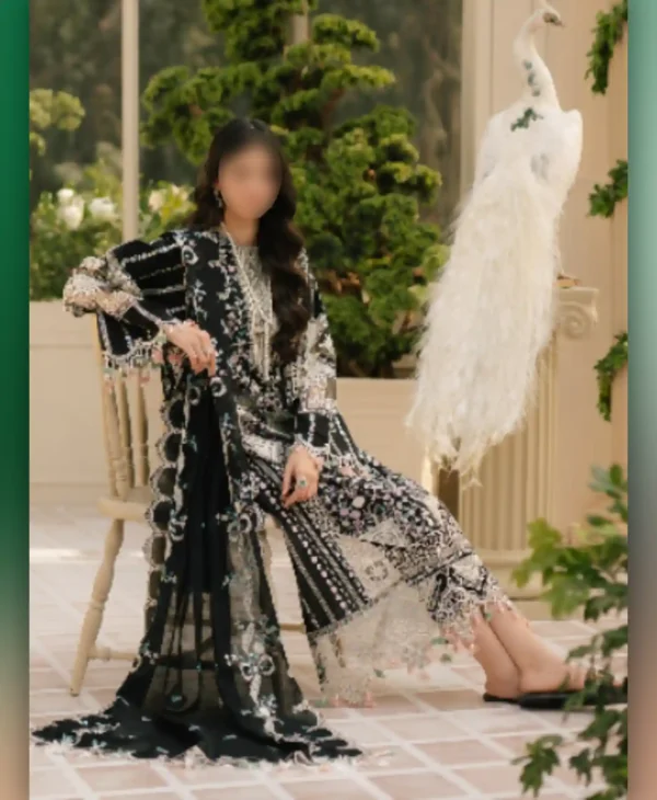Bin Black by Nayab Fashion Bridal Dress Ladies Fashion Unstitched Women's Clothing