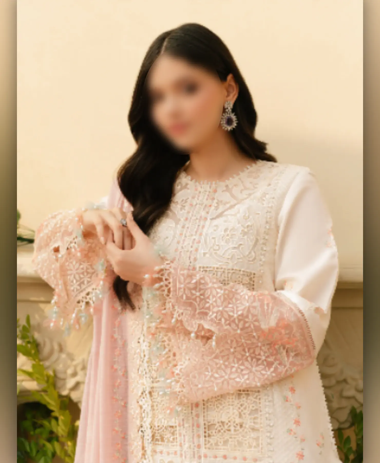 Cream Town by Nayab Fashion Bridal Dress Ladies Fashion Unstitched Women's Clothing