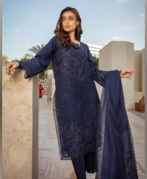 Dora Blue Print by Nayab Fashion Bridal Dress Ladies Fashion Unstitched Women's Clothing