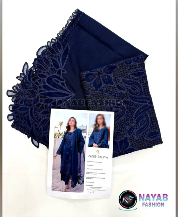 Dora Blue Print by Nayab Fashion Bridal Dress Ladies Fashion Unstitched Women's Clothing