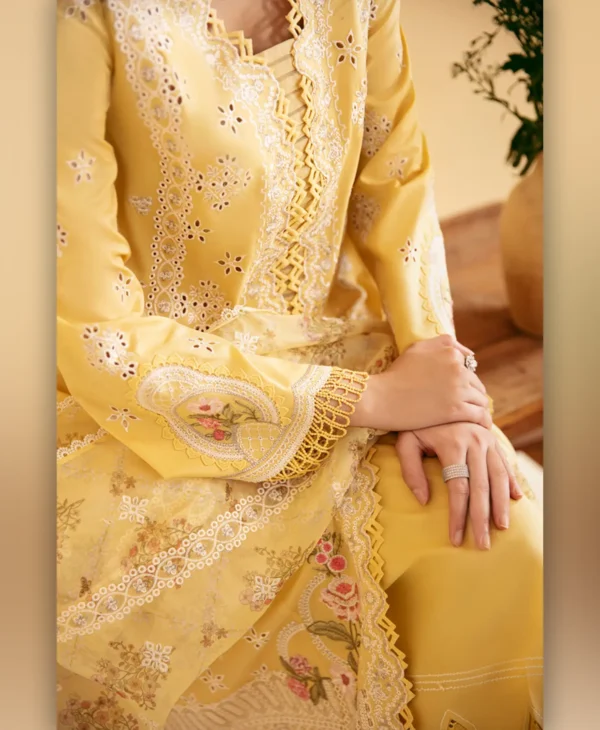 Yellow Qlmkr by Nayab Fashion Bridal Dress Ladies Fashion Unstitched Women's Clothing