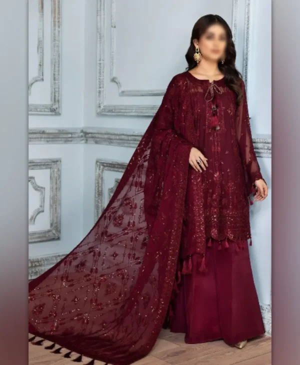 Alizehh Mahroon by Nayab Fashion Bridal Dress Ladies Fashion Unstitched Women's Clothing
