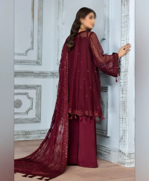 Alizehh Mahroon by Nayab Fashion Bridal Dress Ladies Fashion Unstitched Women's Clothing