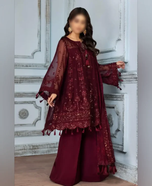 Alizehh Mahroon by Nayab Fashion Bridal Dress Ladies Fashion Unstitched Women's Clothing