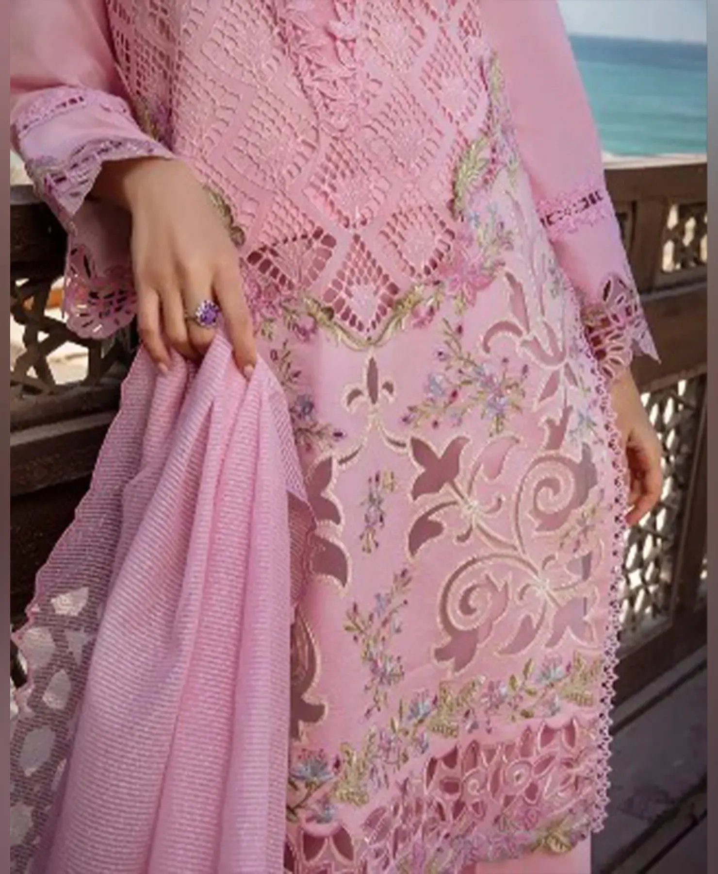 RR Pink by Nayab Fashion Bridal Dress Ladies Fashion Unstitched Women's Clothing
