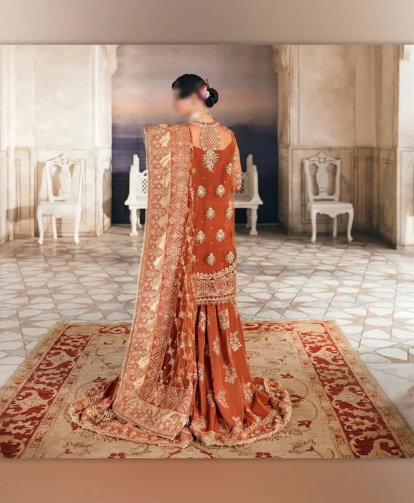 Rusty Luxurious by Nayab Fashion Bridal Dress Ladies Fashion Unstitched Women's Clothing