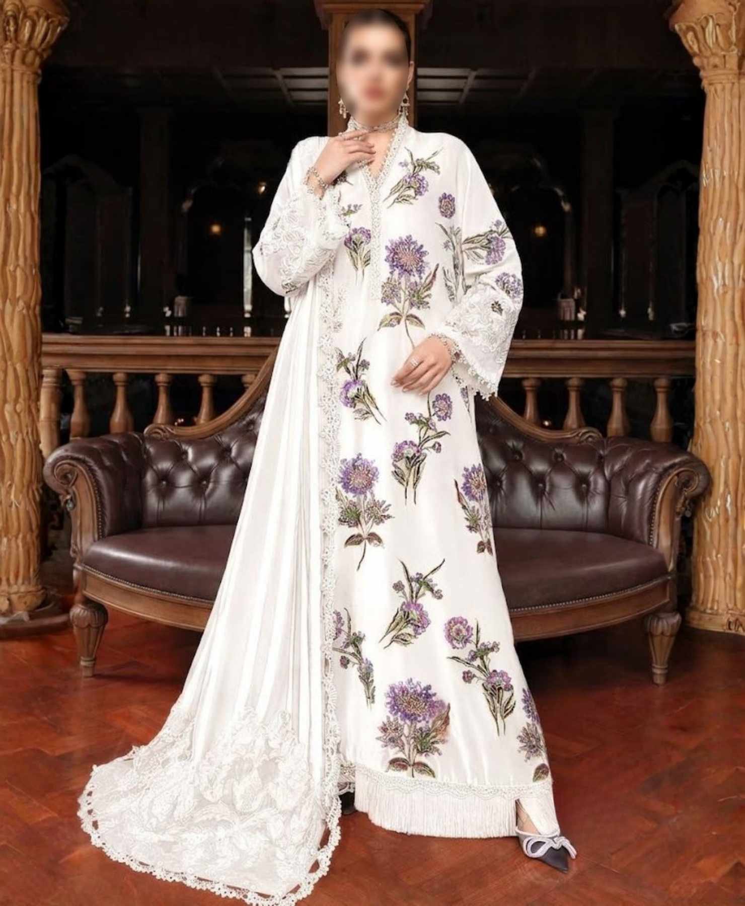 White Sheesha Silk